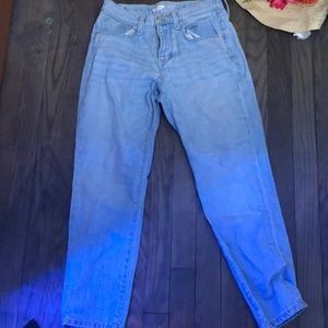 high waisted straight jeans